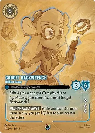 Gadget Hackwrench - Brilliant Bosun (Enchanted) (217/204) - Azurite Sea Holofoil