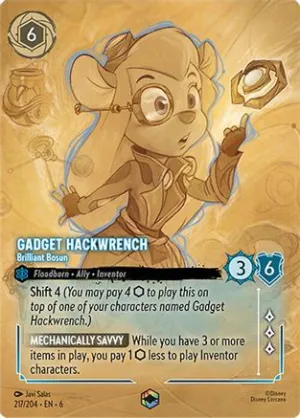 Gadget Hackwrench - Brilliant Bosun (Enchanted) (217/204) - Azurite Sea Holofoil