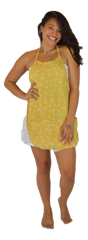 Galley World - Galley World Apron - Anchor - Yellow
