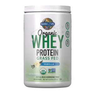 Garden of Life - Organic Whey Protein Vanilla 13.33oz (378g / 12 servings) Powder - $2.63/serving*