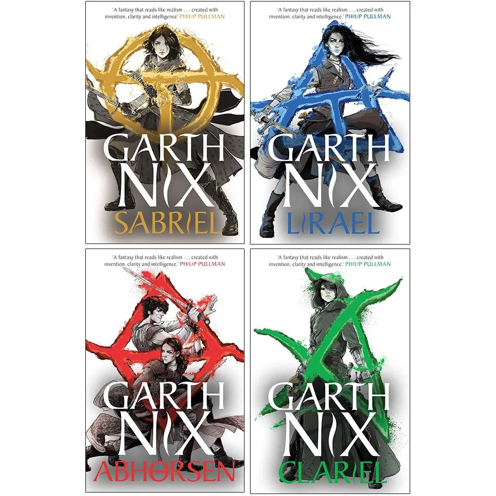 Garth Nix Old Kingdom Series 4 Books Collection Set (Sabriel, Lirael, Abhorsen, Clariel)