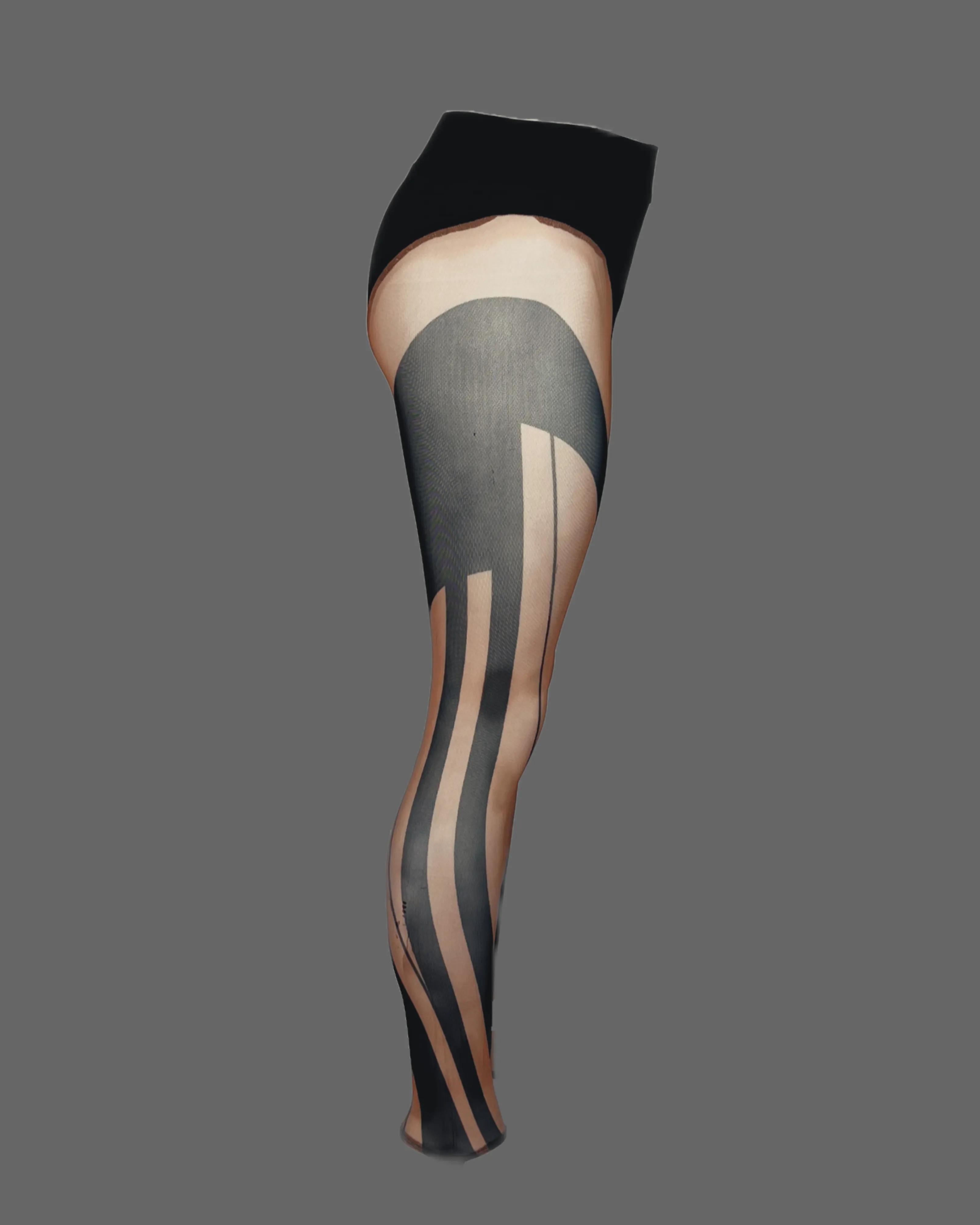 Get Em Girl Leggings - Nude/Black