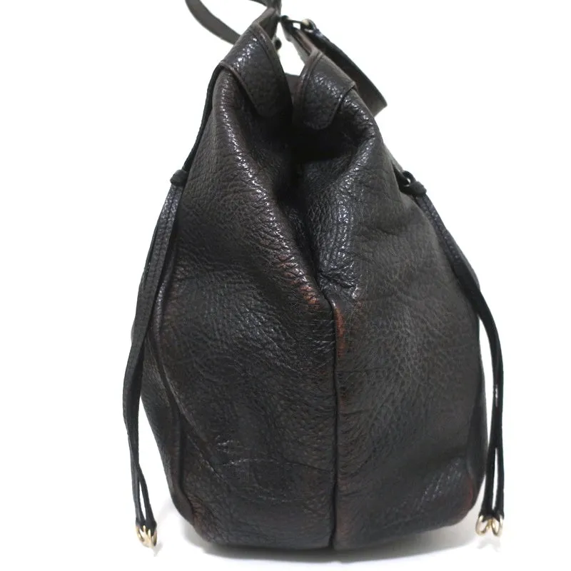 Givenchy Extra Large Hobo Black Grained Leather Shoulder Bag