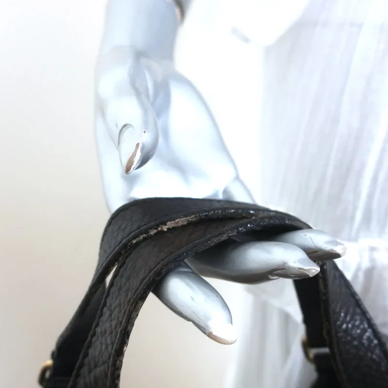 Givenchy Extra Large Hobo Black Grained Leather Shoulder Bag
