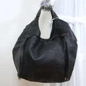 Givenchy Extra Large Hobo Black Grained Leather Shoulder Bag