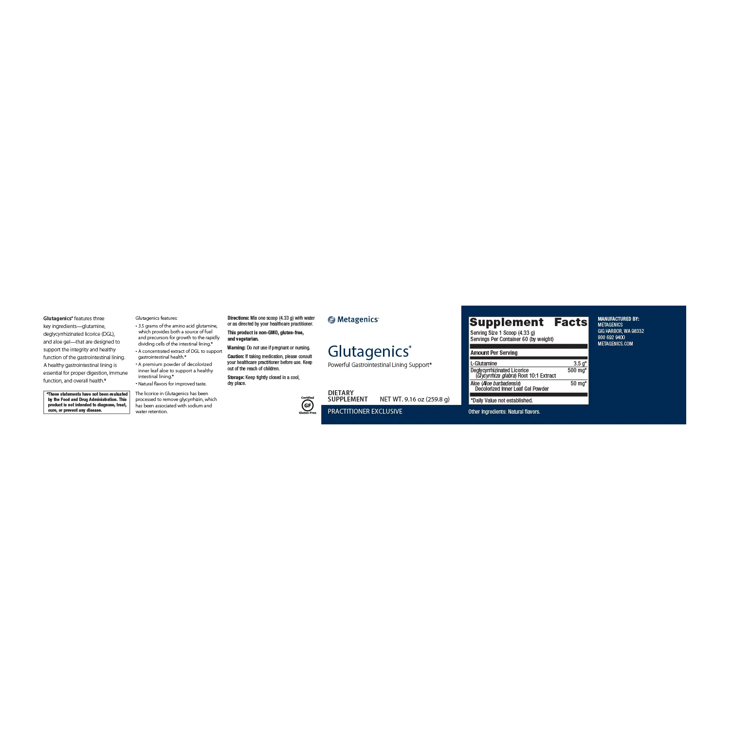 Glutagenics® <br>Powerful Gastrointestinal Lining Support*