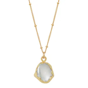 Gold Dipped Pearl Necklace