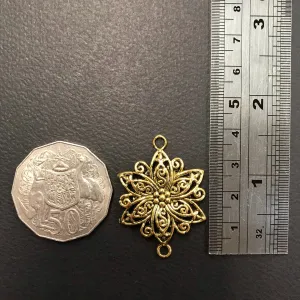 Gold Filigree Flower
