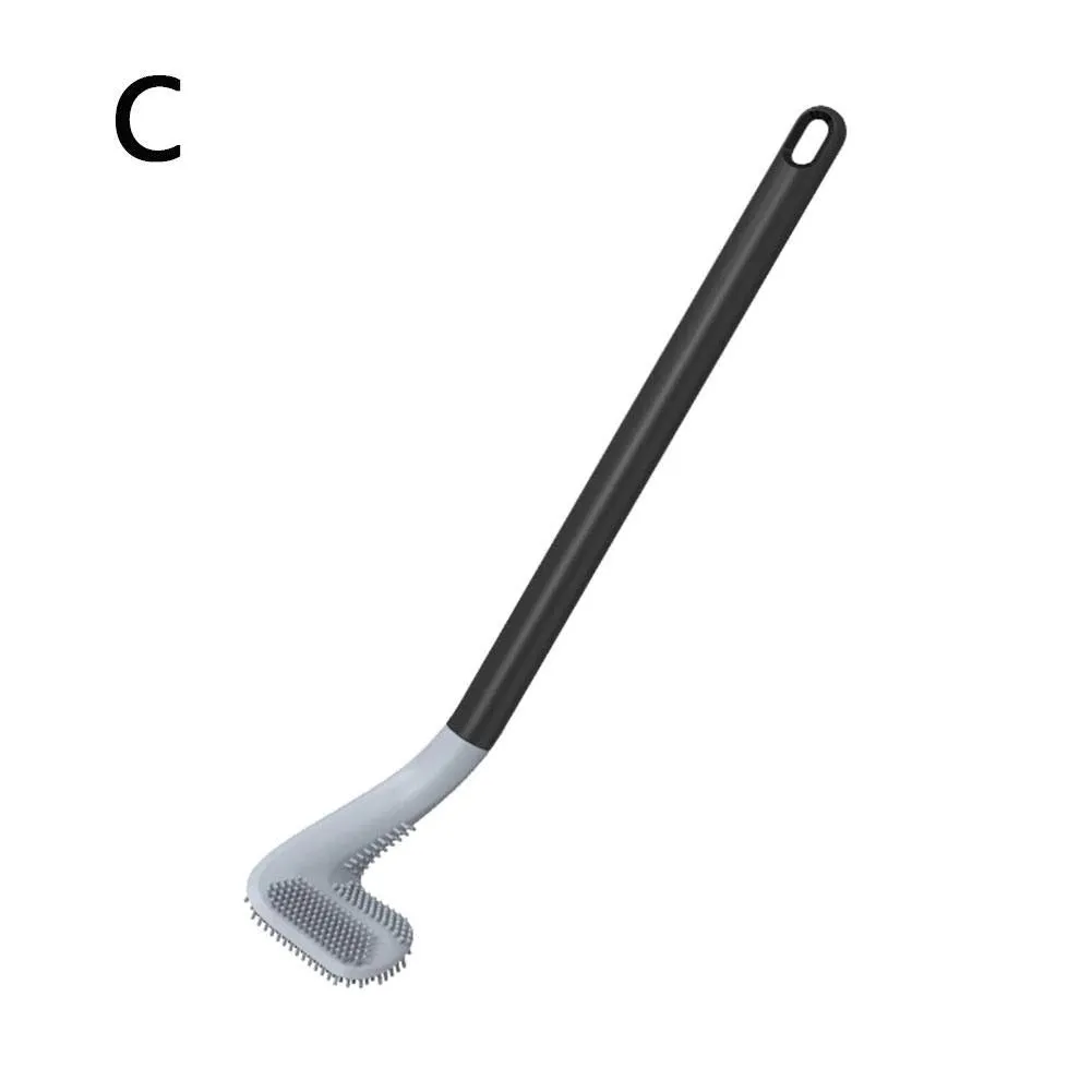 Golf Toilet Brush Set, Bathroom Silicone Toilet Cleaner with Bendable Brush Deep Cleaning