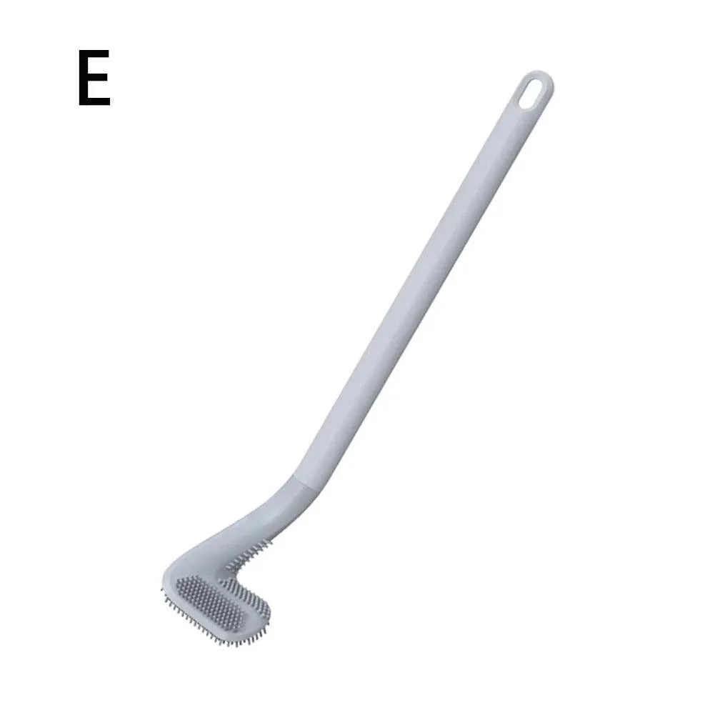Golf Toilet Brush Set, Bathroom Silicone Toilet Cleaner with Bendable Brush Deep Cleaning