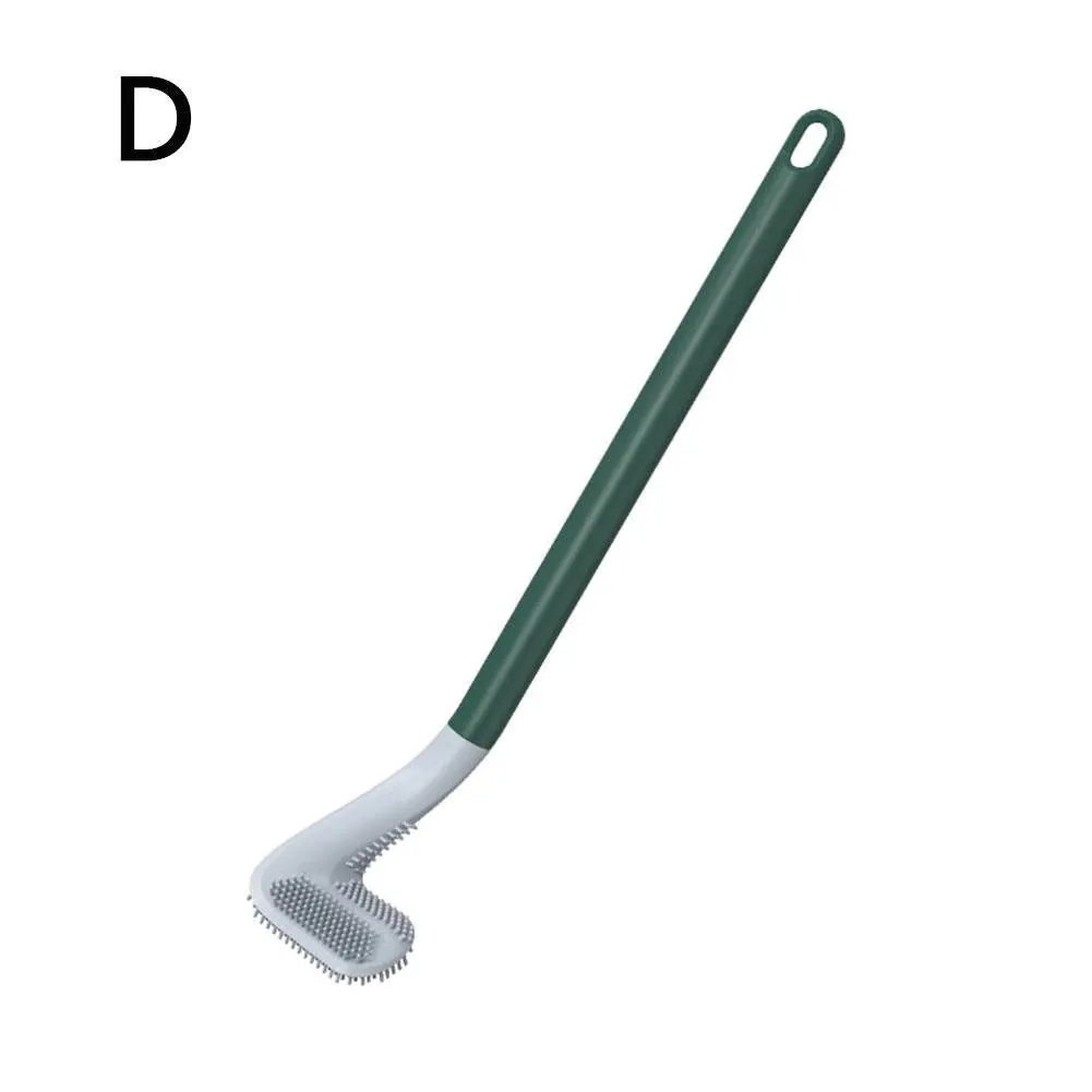 Golf Toilet Brush Set, Bathroom Silicone Toilet Cleaner with Bendable Brush Deep Cleaning