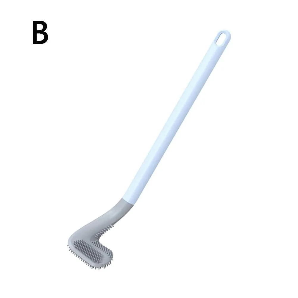 Golf Toilet Brush Set, Bathroom Silicone Toilet Cleaner with Bendable Brush Deep Cleaning