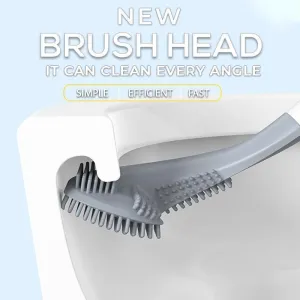 Golf Toilet Brush Set, Bathroom Silicone Toilet Cleaner with Bendable Brush Deep Cleaning