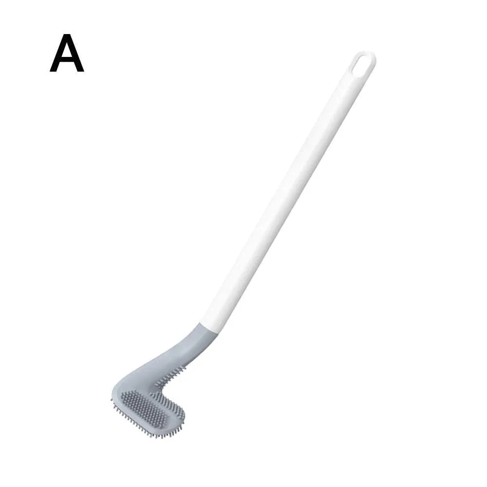 Golf Toilet Brush Set, Bathroom Silicone Toilet Cleaner with Bendable Brush Deep Cleaning