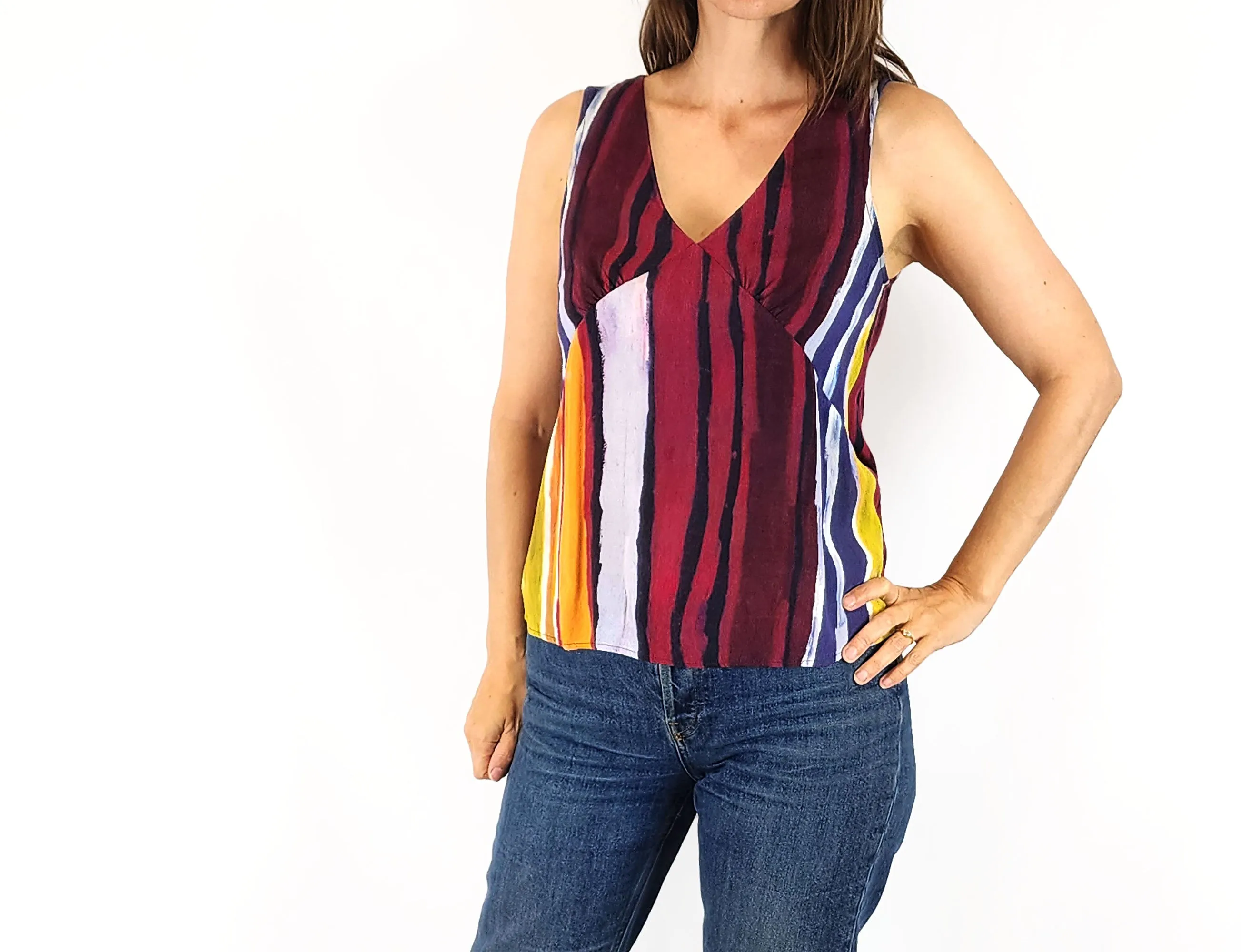 Gorman   Mangkaja earthy print top size 8