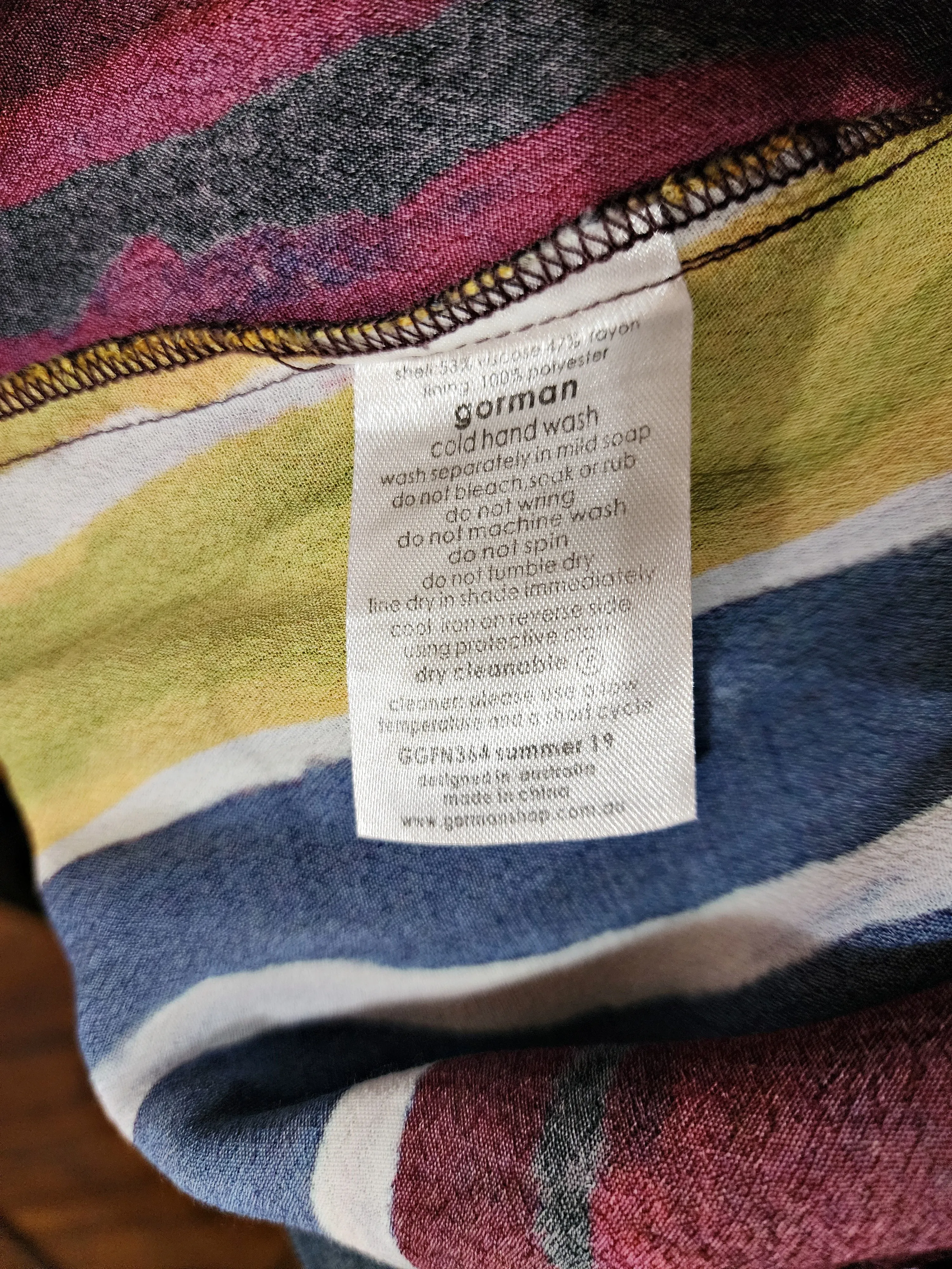 Gorman   Mangkaja earthy print top size 8