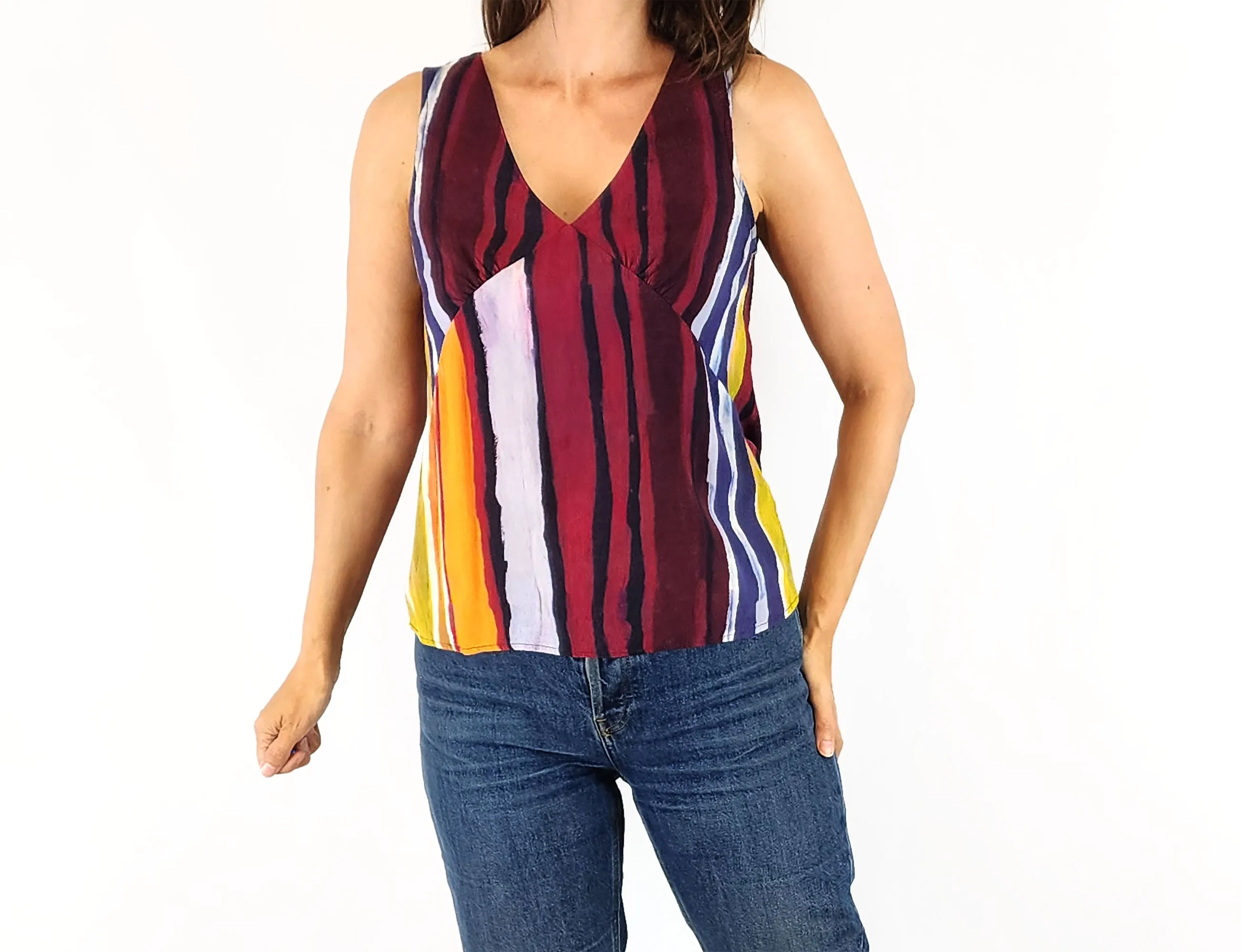 Gorman   Mangkaja earthy print top size 8