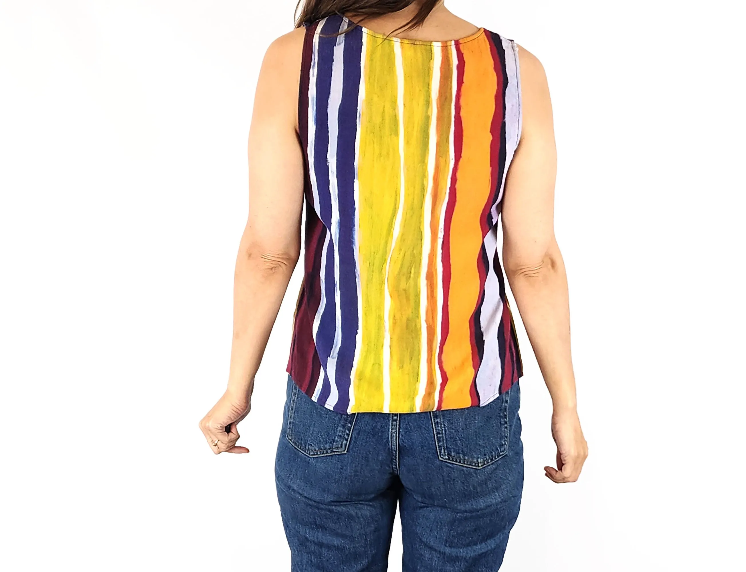 Gorman   Mangkaja earthy print top size 8
