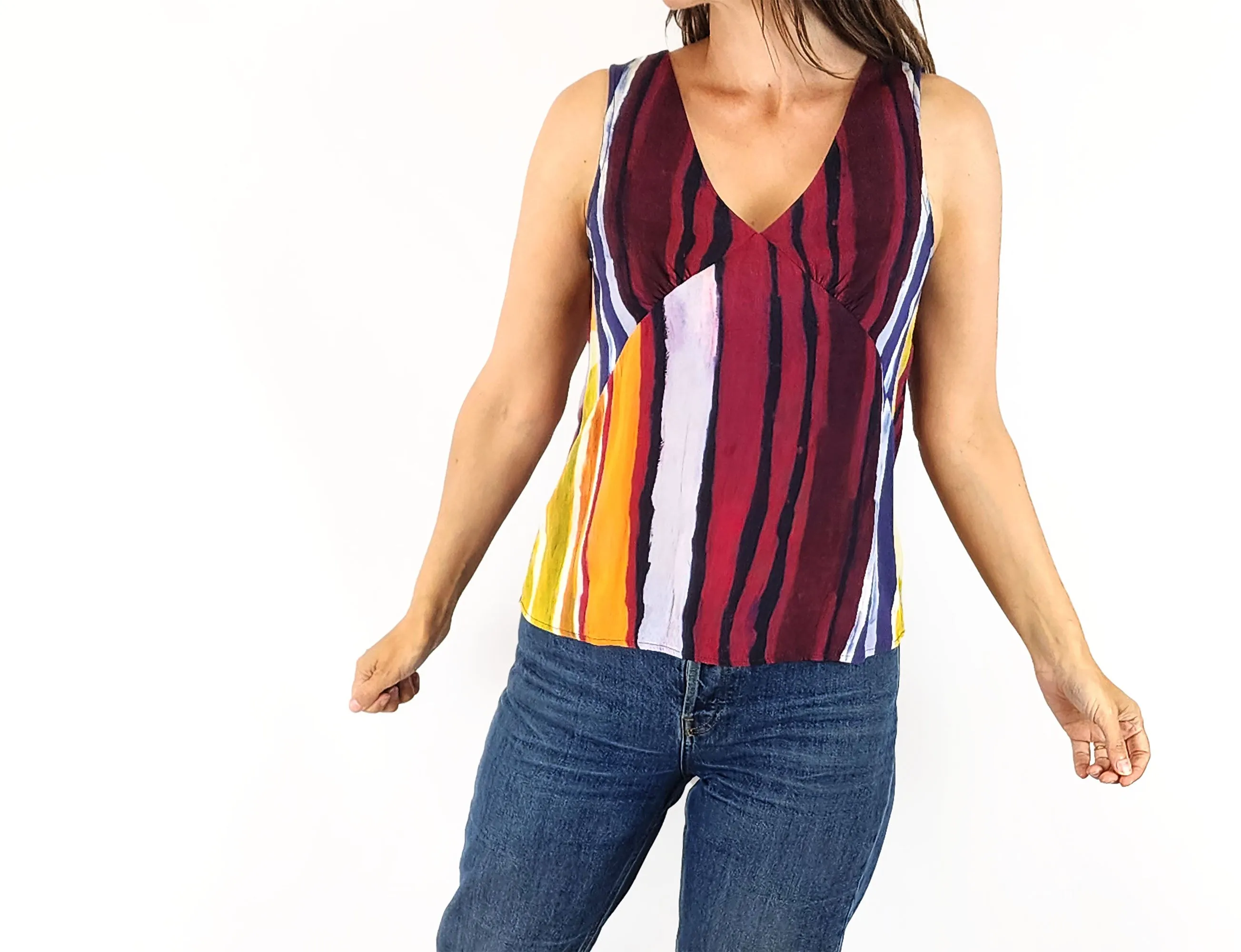 Gorman   Mangkaja earthy print top size 8