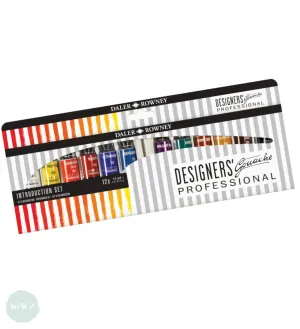 Gouache Set- Daler Rowney - Professional Designers Gouache  - INTRODUCTORY COLOURS - 12 x 15ml