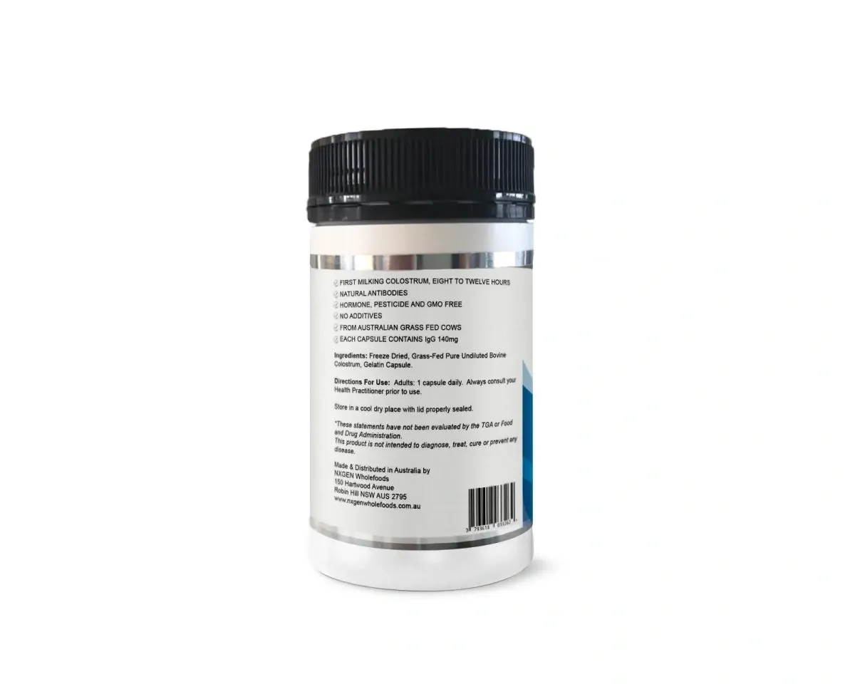 Grass Fed Pure Colostrum Capsules - 160 Capsules