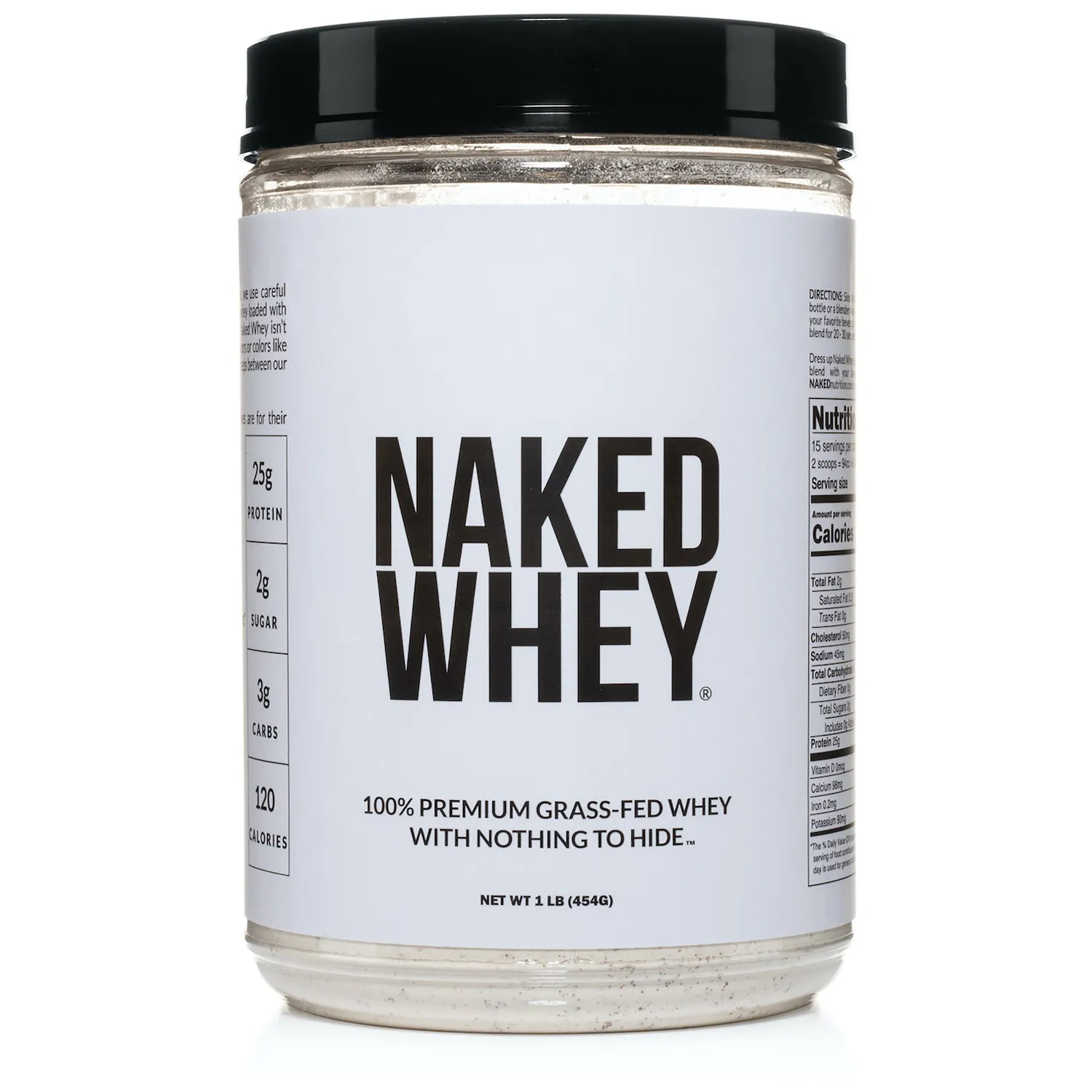 Grass Fed Whey Protein Powder | Naked Whey - 1lb