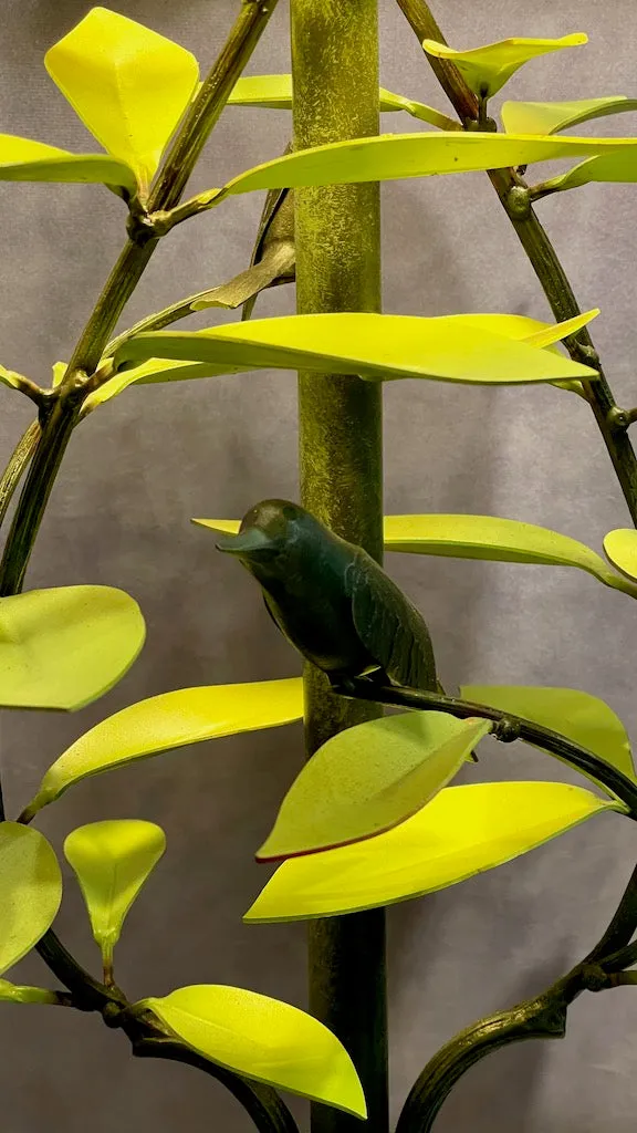 GREEN LAUREL AND WREN HAND FORGED LAMP