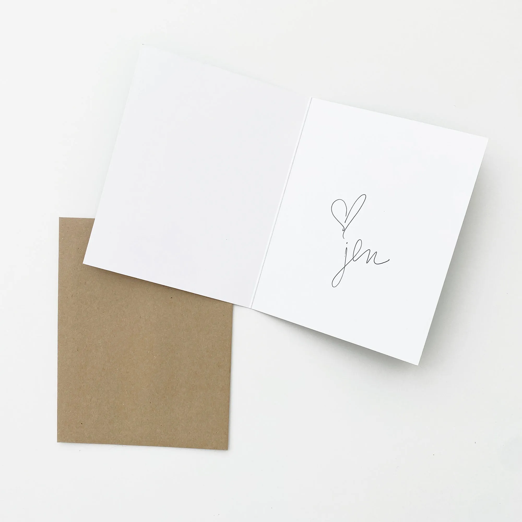 Greeting Card Set - Checks in Earthy Greens and Dusty Mauves