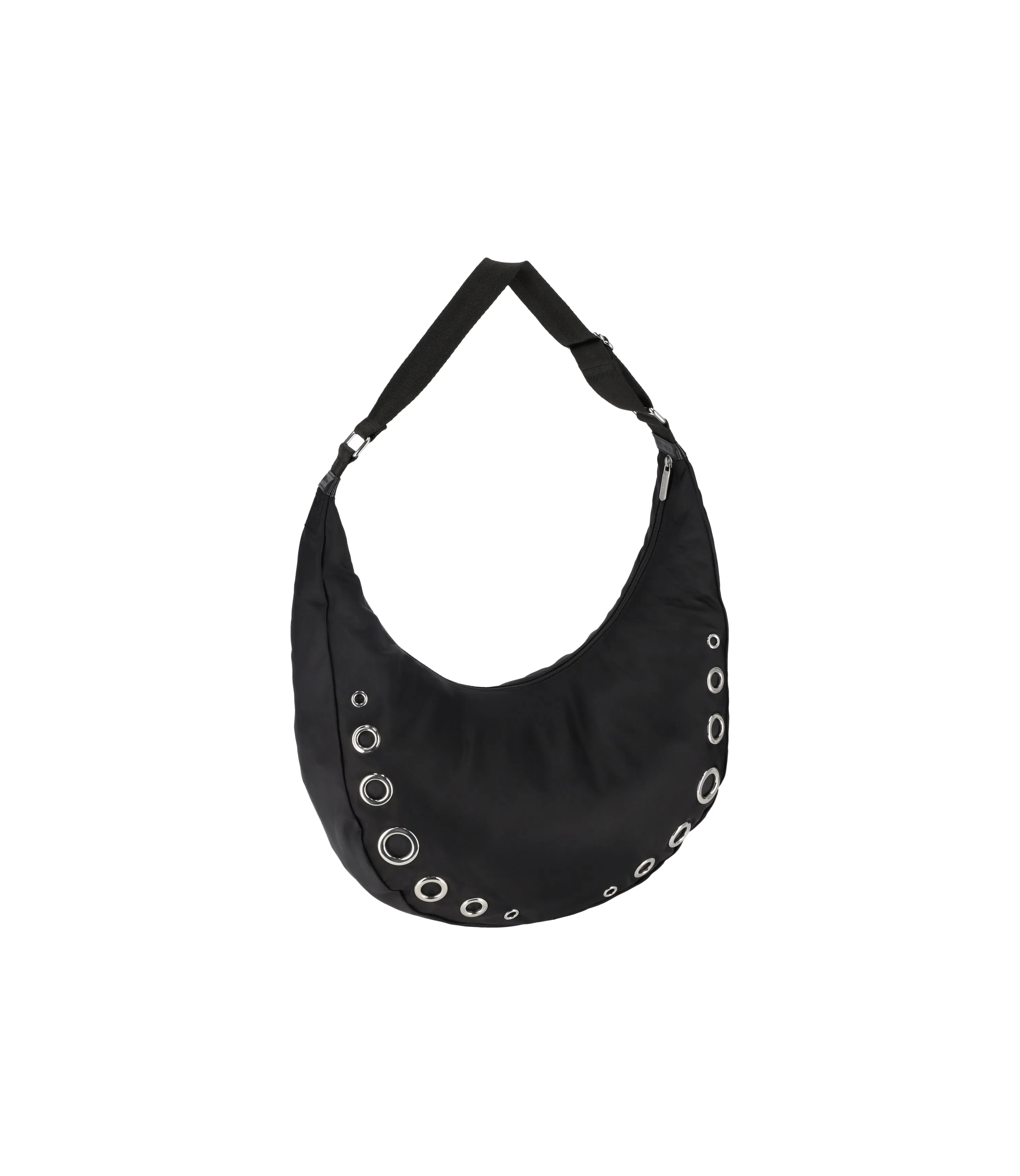 Grommet Shoulder Bag<br>Onyx Grommets