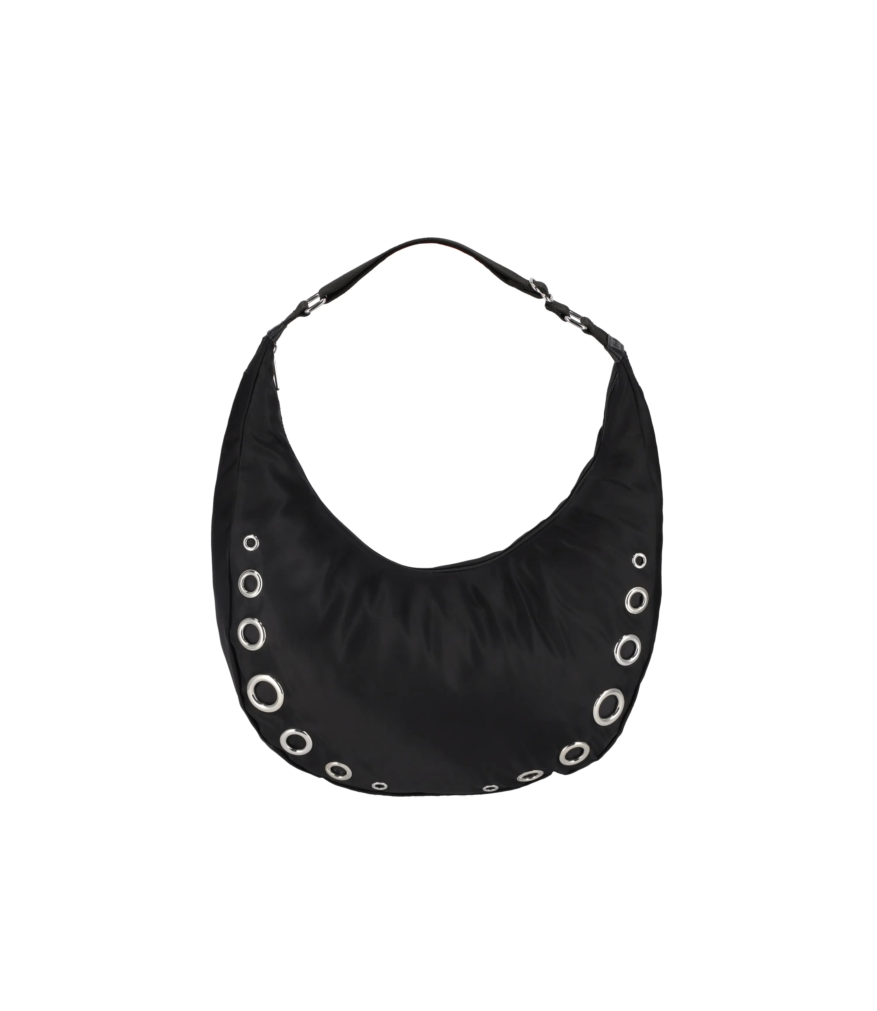 Grommet Shoulder Bag<br>Onyx Grommets