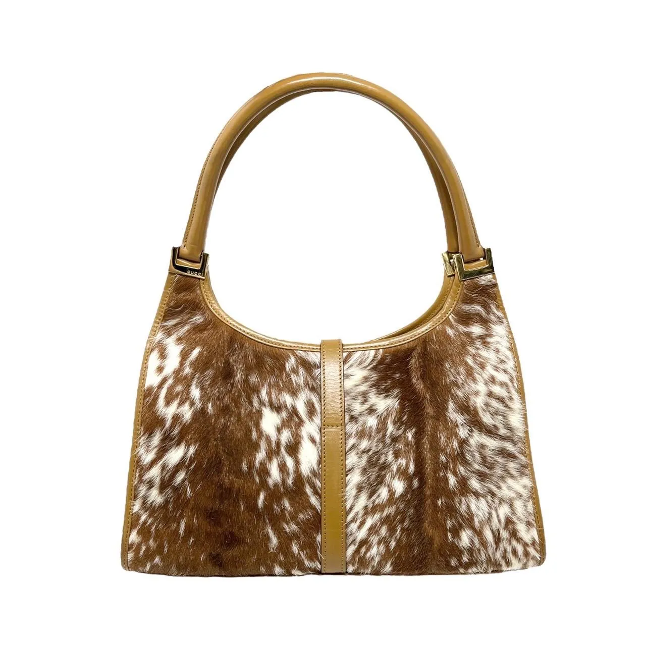 Gucci Brown Fur Small Jackie Bag