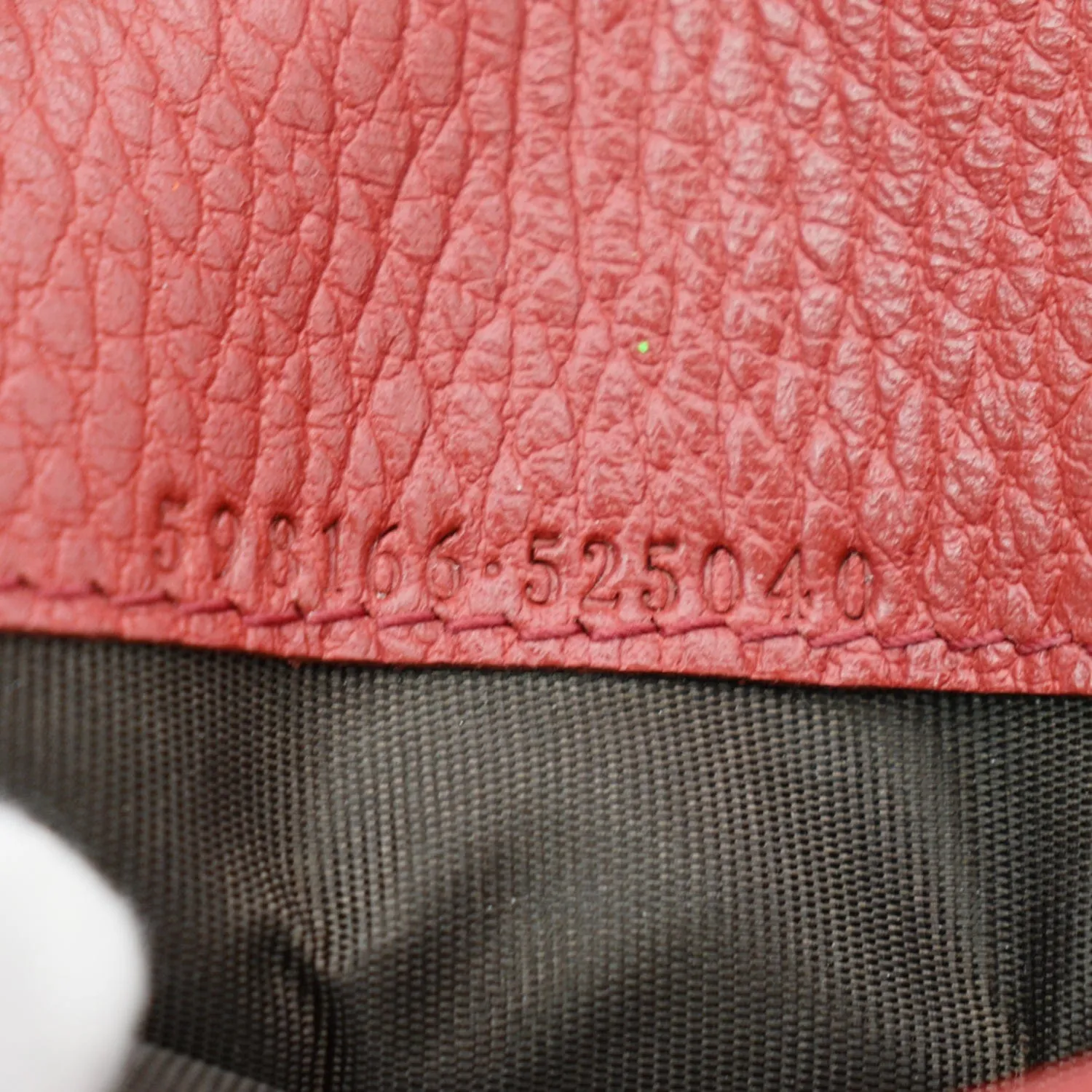 GUCCI GG Interlocking Continental Leather Wallet Red 598166