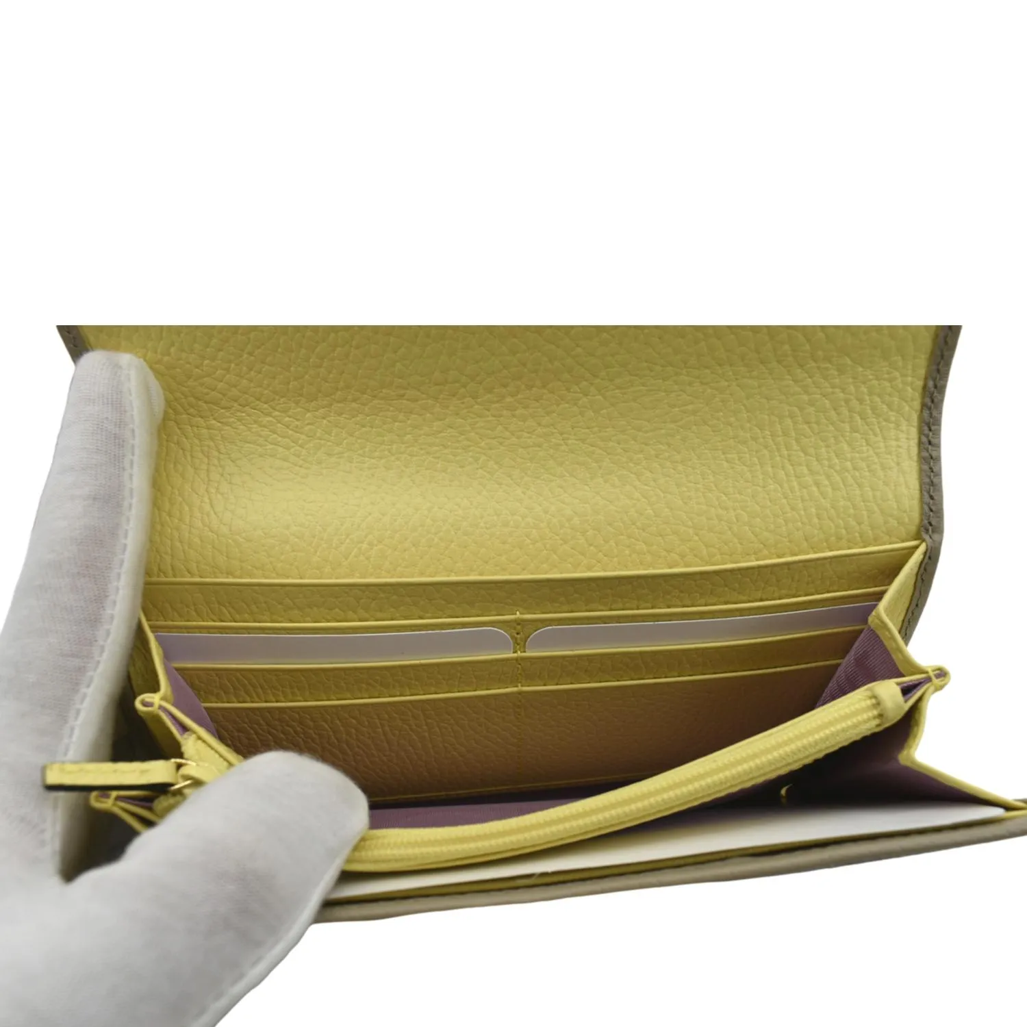 GUCCI GG Marmont Continental Canvas Wallet Beige 456116