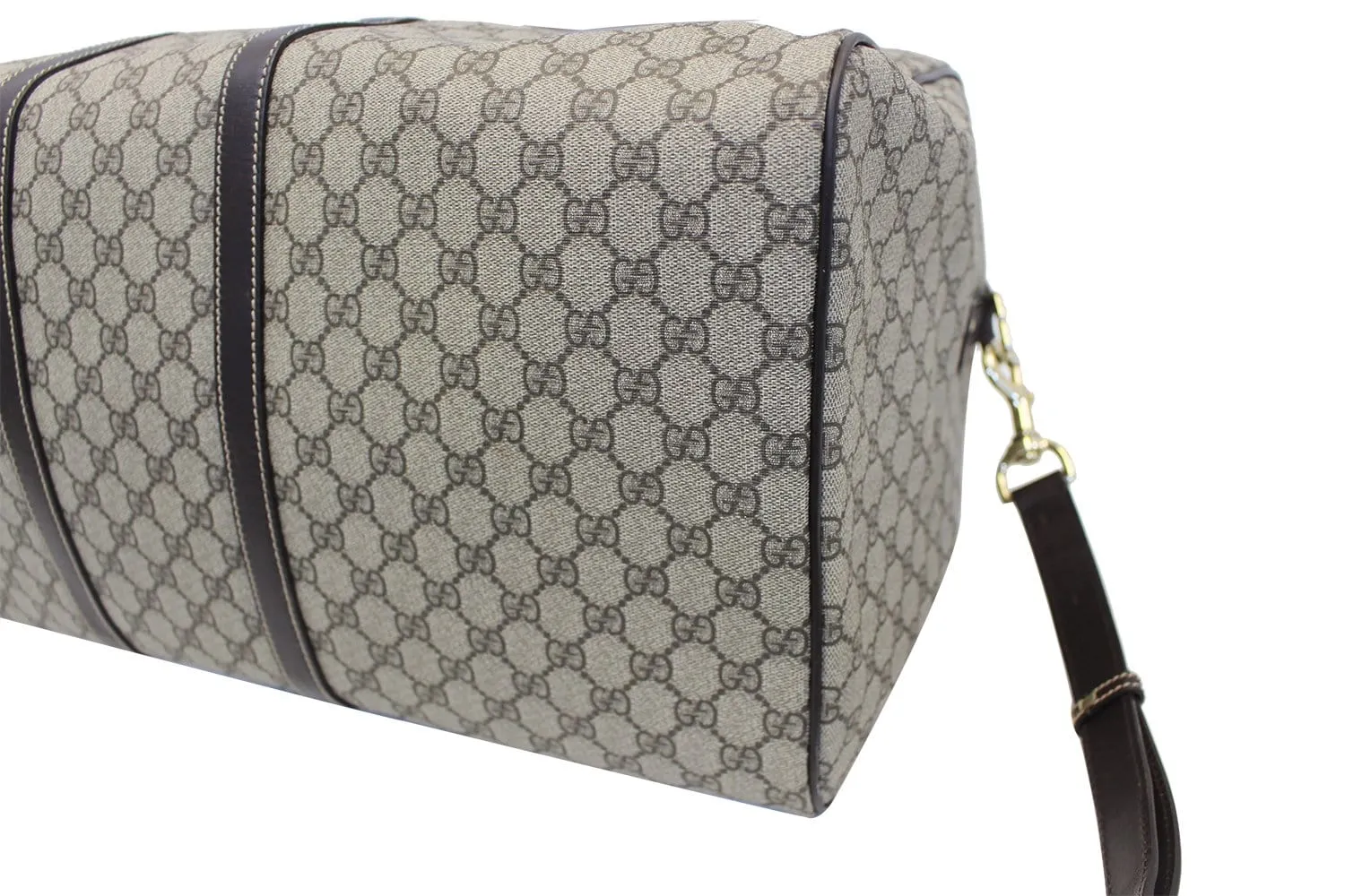 GUCCI GG Plus Large carry-on Duffle Shoulder Bag 206500