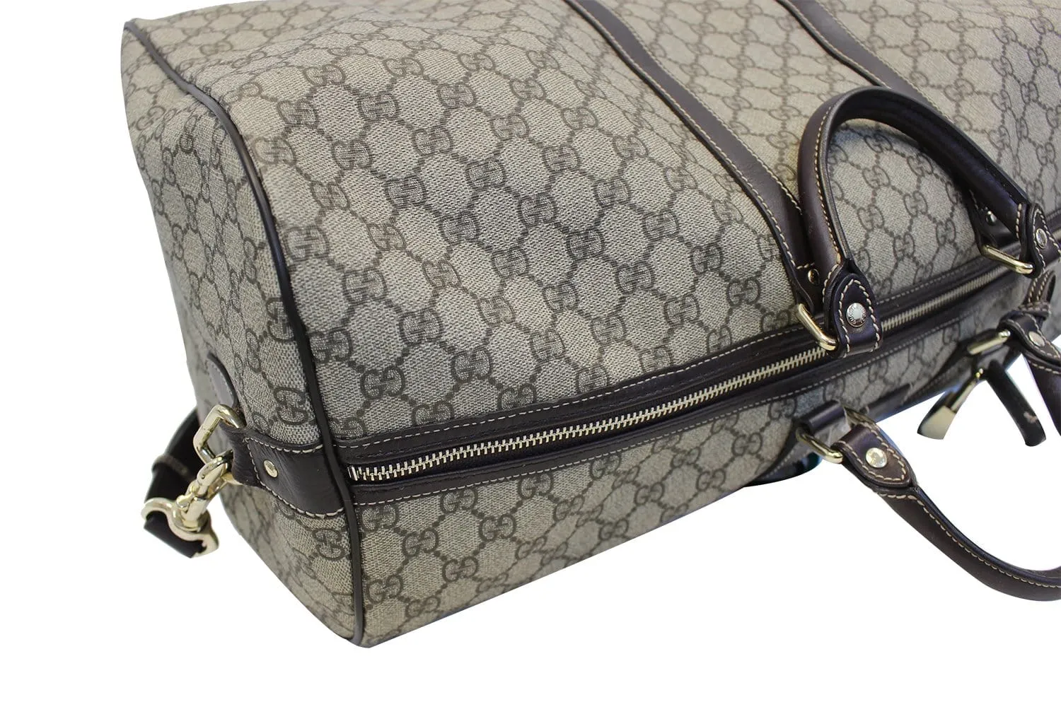 GUCCI GG Plus Large carry-on Duffle Shoulder Bag 206500