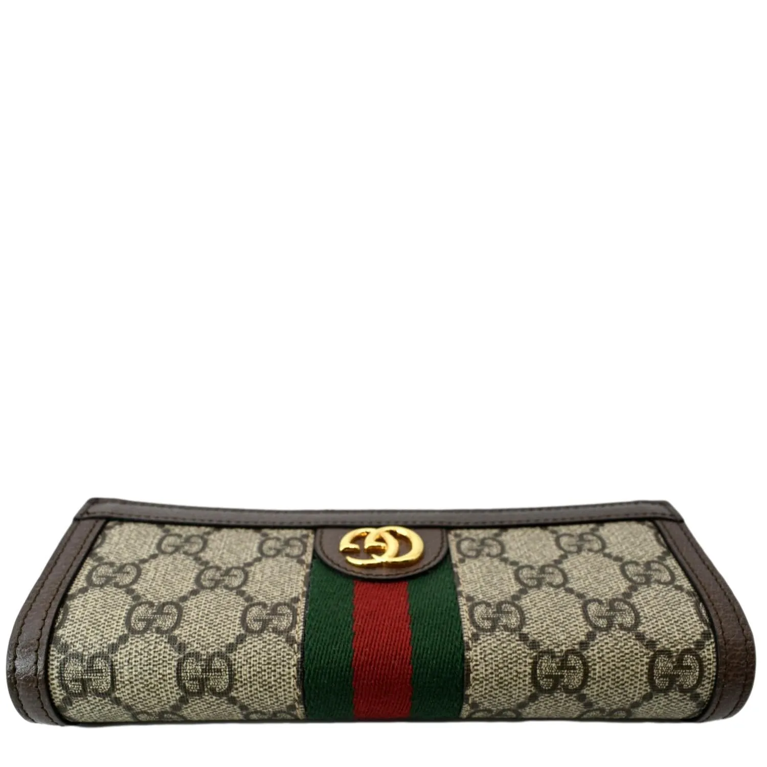 GUCCI Ophidia GG Continental Supreme Canvas Wallet Beige 523153