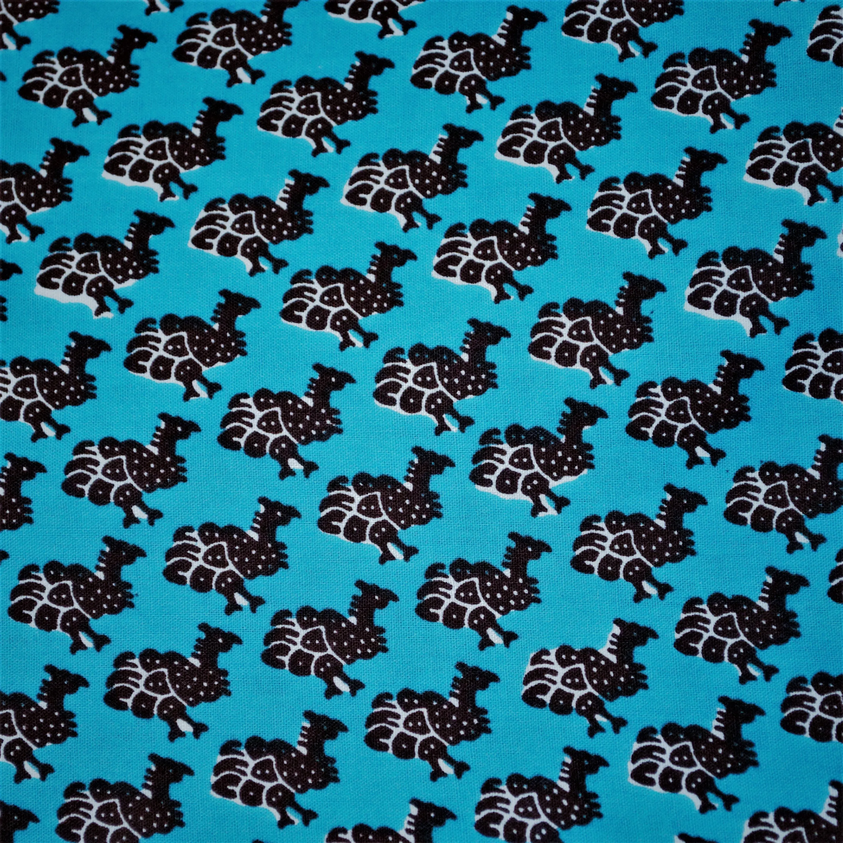 Guinea Hens on Blue