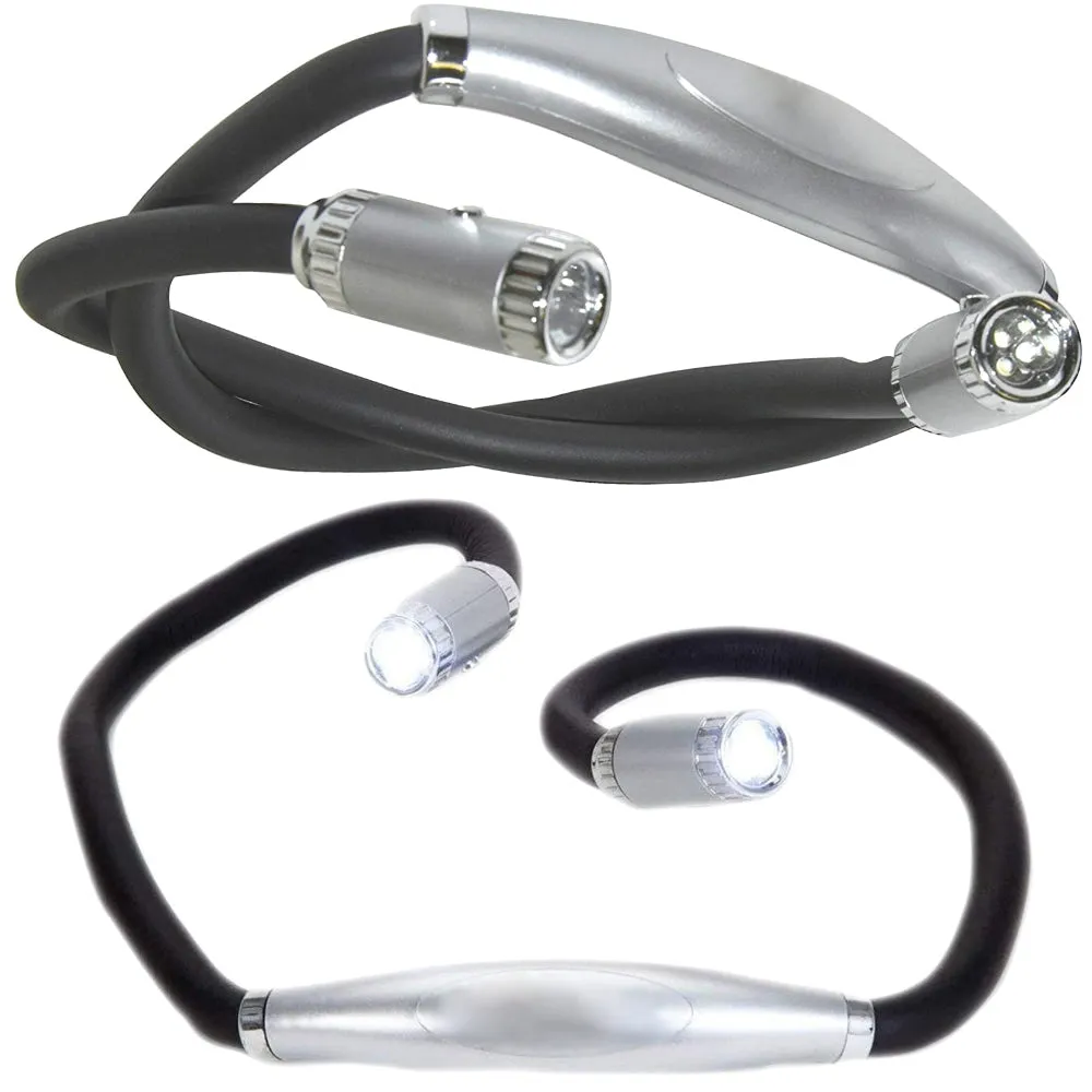 Hands Free Dual LED Flexible Neck Light - 6 LEDs