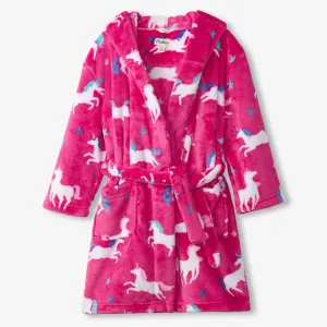 Hatley 'Twinkle Unicorns' Fleece Bathrobe