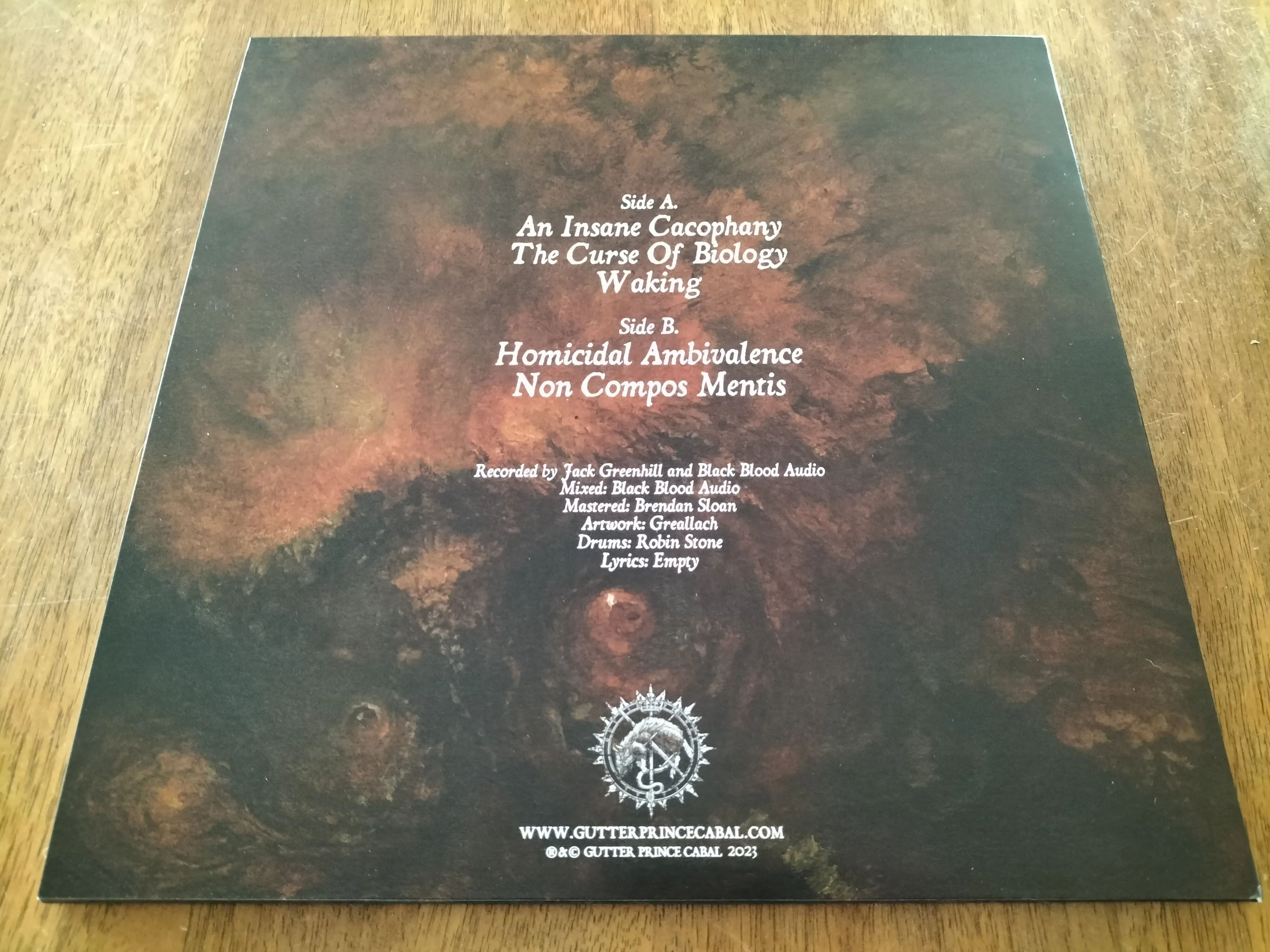 HEBEPHRENIQUE (AUS) - Non Compos Mentis 12" EP
