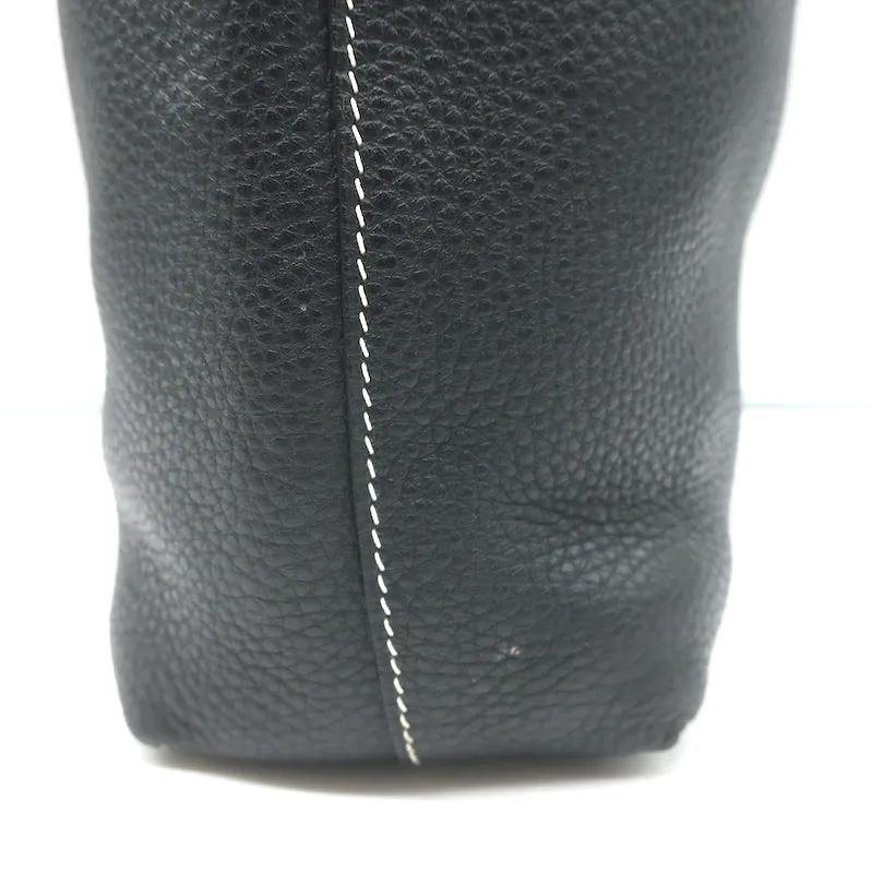 Hermes Sac Double Sens 32 Reversible Tote Black & Orange Clemence Leather