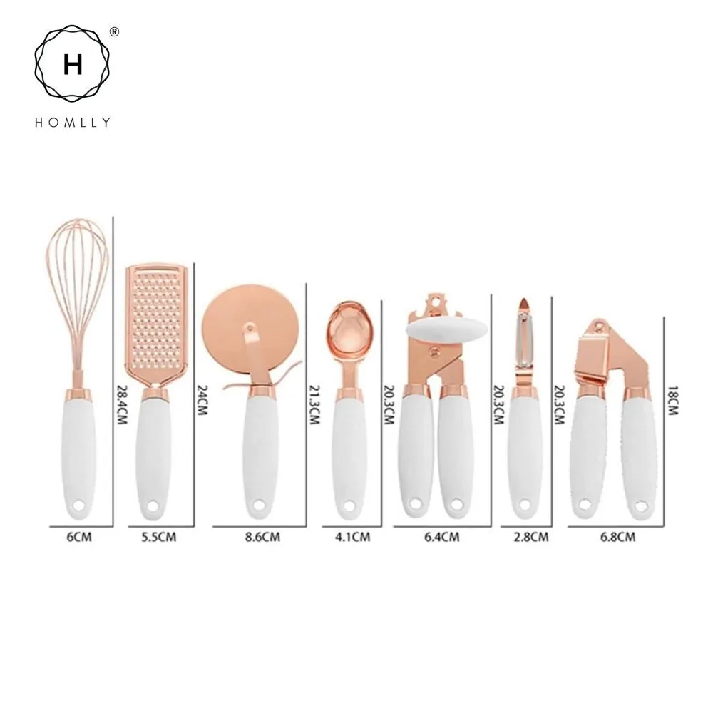Homlly 7pcs Kitchen Gadget Set with Soft Touch Handles