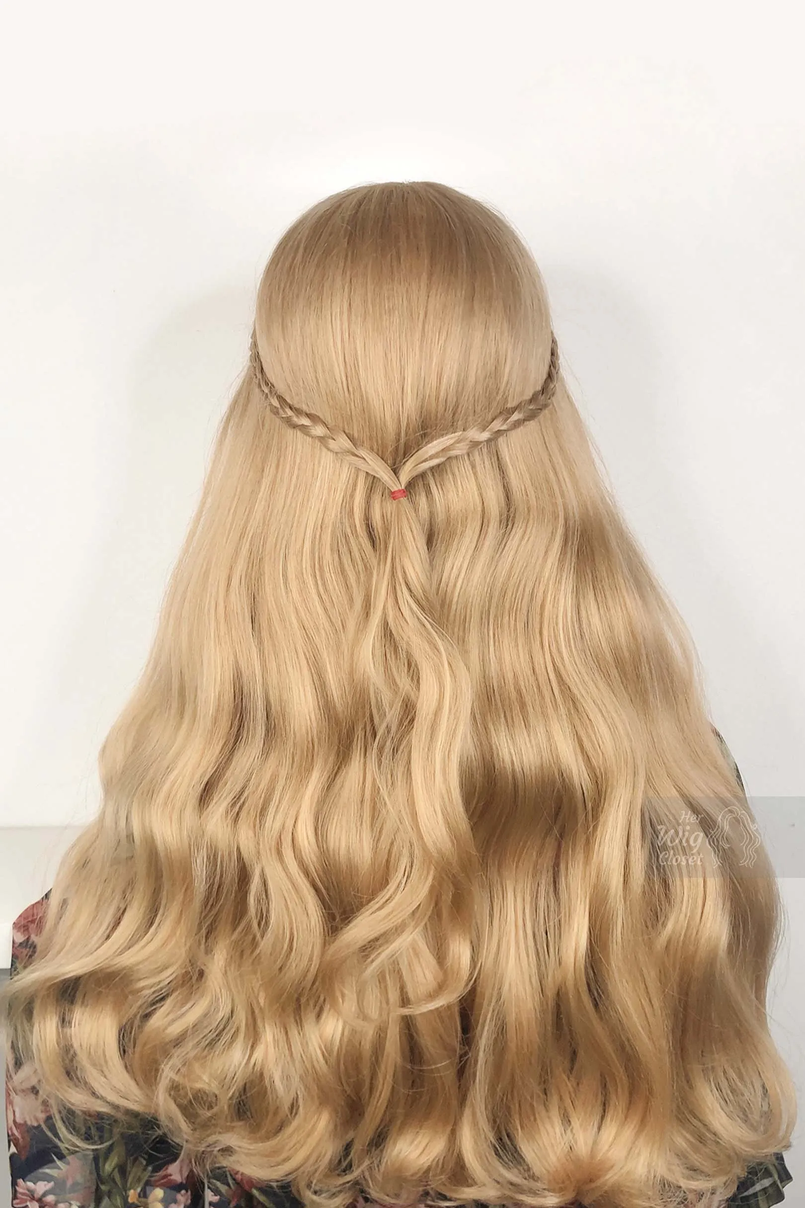 Honey Blonde Wavy Lace Front Synthetic Wig Bianca M3gan Look