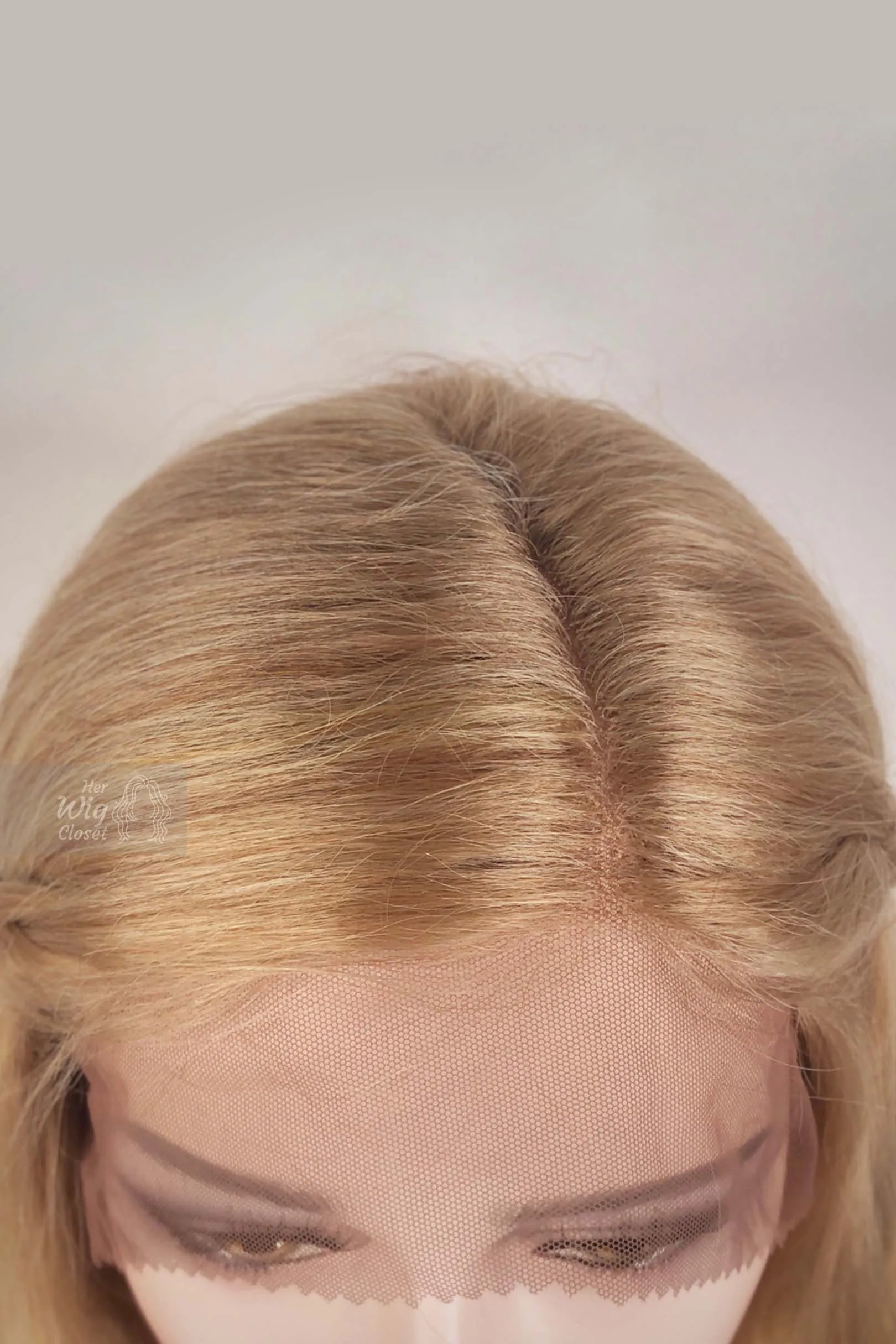 Honey Blonde Wavy Lace Front Synthetic Wig Bianca M3gan Look