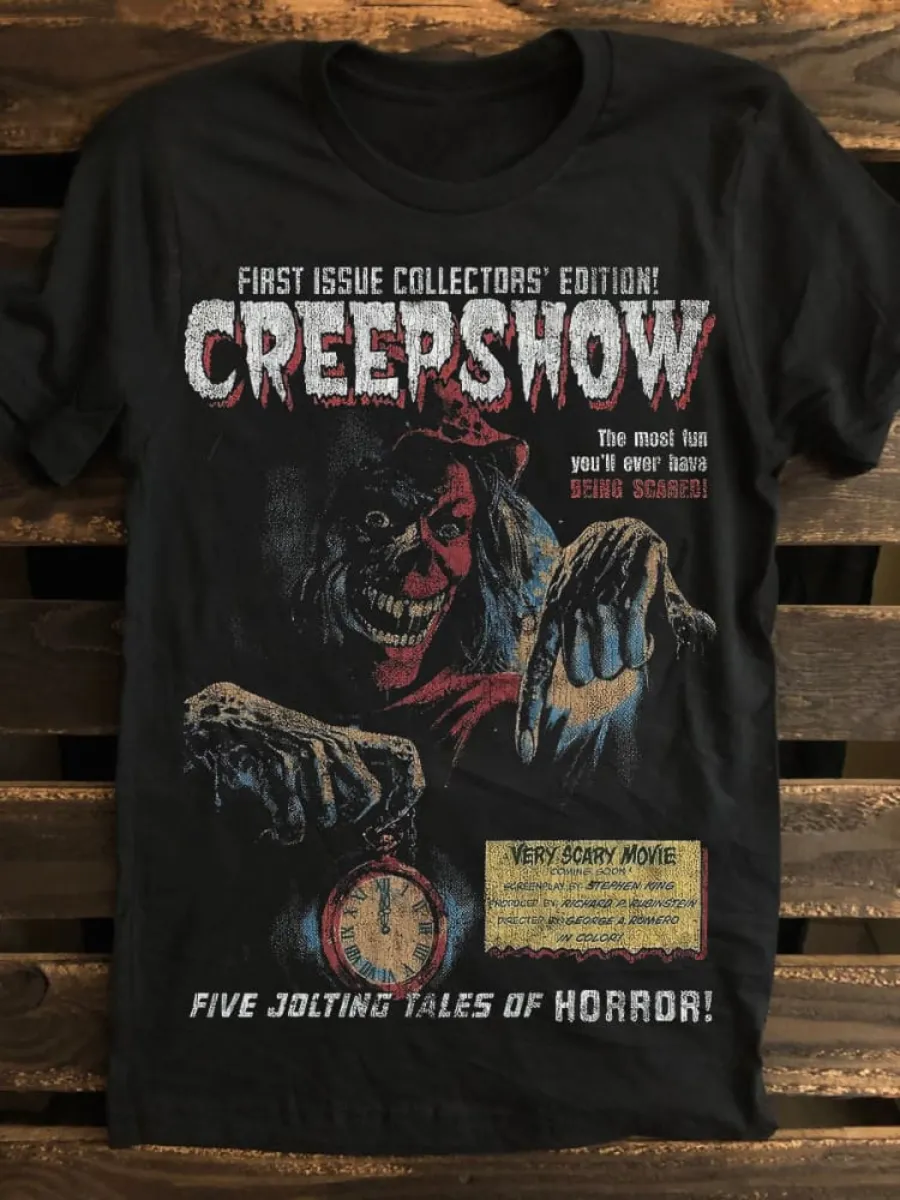 Horror Movie Vintage Graphic 100% Cotton Print Tank Top