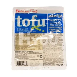 House Premium Tofu Medium Firm Blue 396g ~ House 特级豆腐 蓝 396g