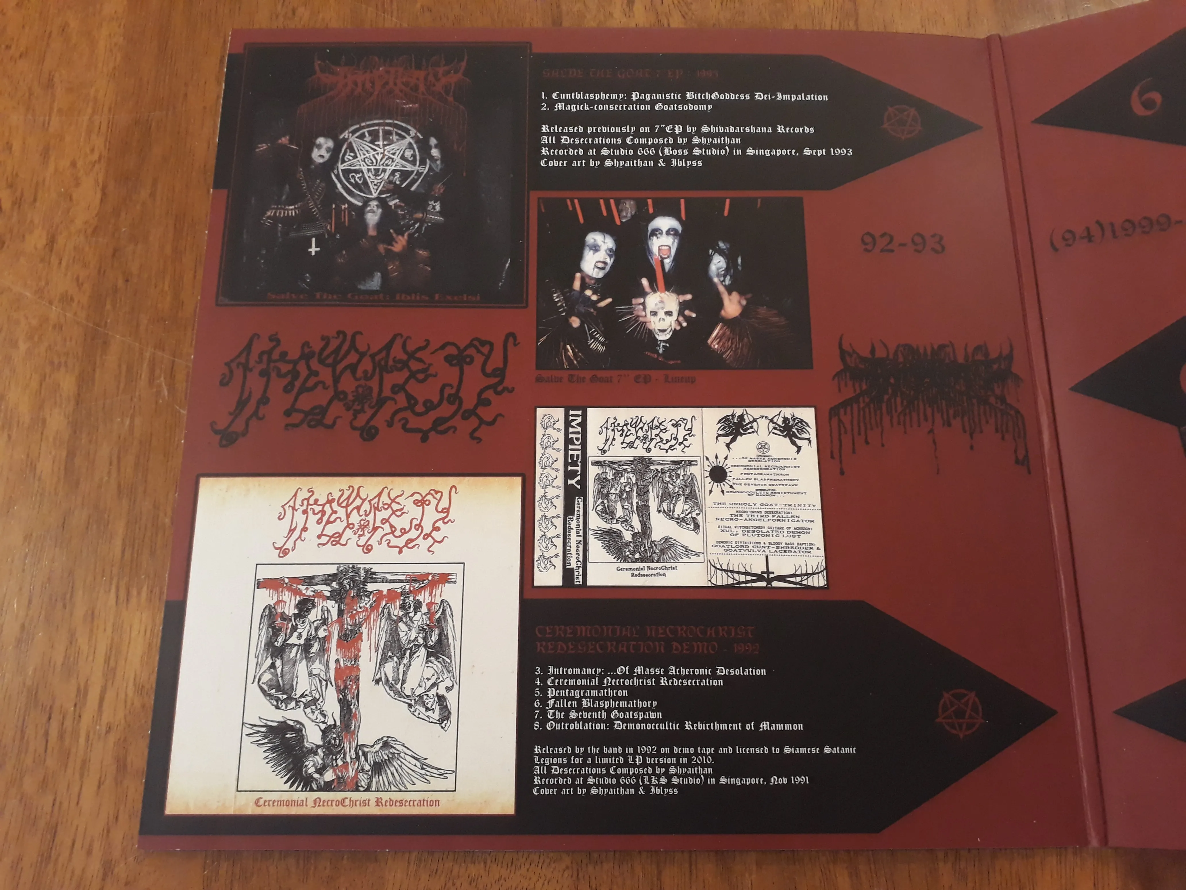 IMPIETY - 2013 - Vengeance Hell Immemorial VINYL