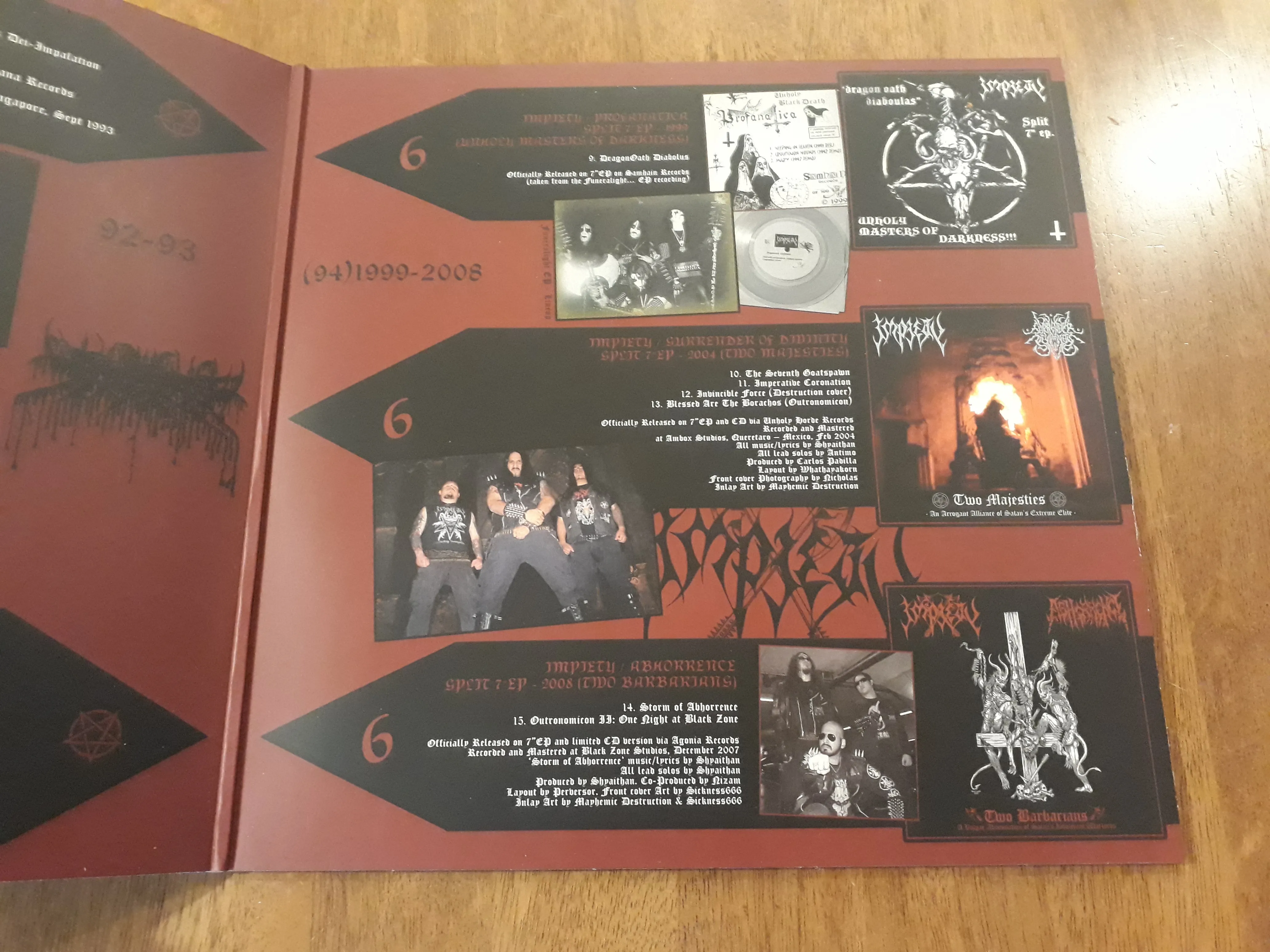 IMPIETY - 2013 - Vengeance Hell Immemorial VINYL