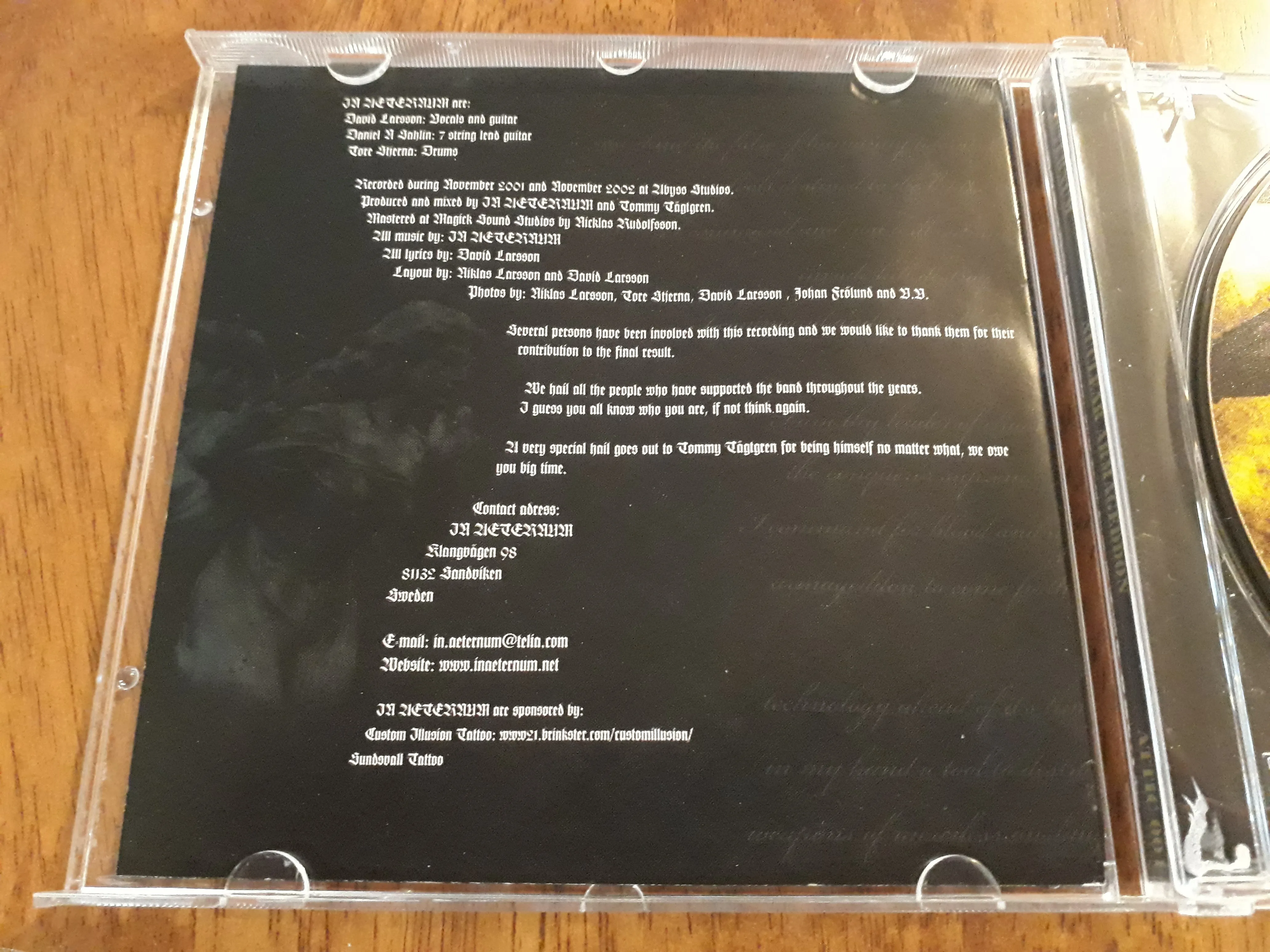 IN AETERNUM - 2003 - Nuclear Armageddon CD [2ND HAND]
