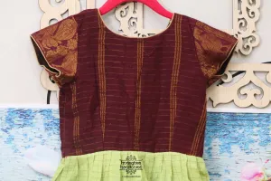Indian kids dress | Narayanpet dress | Indian cotton dress for kids | Bollywood dress | Kids Maxi Dress | Indianwear | HoneyBee Handlooms